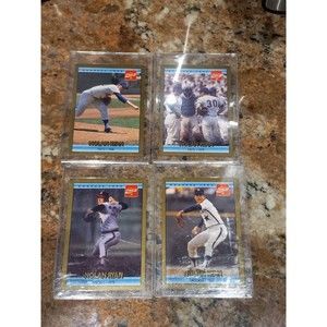 Vintage 1992 DonRuss Nolan Ryan Coca Cola Baseball cards- Set of 4